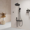 Duschsystem mit Thermostat, Kopf- & Handbrause mit Wassersparfunktion