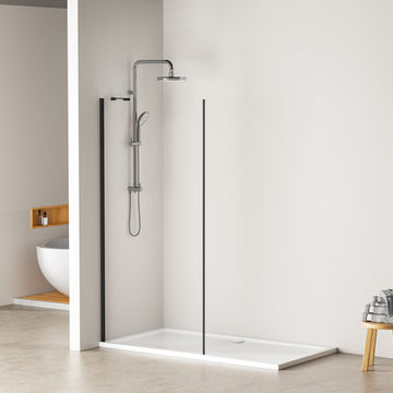 Duschwand für Walk-In-Duschen mit Nano-Beschichtung & 8 mm Sicherheitsglas