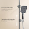 Duschsystem mit Thermostat, Regendusche & Glasablage