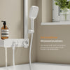 Duschsystem mit Thermostat, Handbrause mit 3 Strahlarten & Wannenumsteller