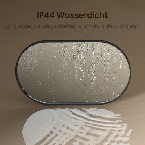 Ovalspiegel OM18 hochauflösendes Glas, kupferfreier und umweltfreundlicher Aluminiumrahmen
