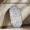 Ovalspiegel OM18 hochauflösendes Glas, kupferfreier und umweltfreundlicher Aluminiumrahmen
