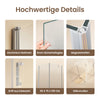 EMKE Duschkabine mit Schwingtüren (für den Einbau in Eck-Duschen, ergonomische Knopf-Griffe Höhe: 195 cm)