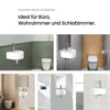 Keramik-Hängewaschbecken mit Armaturenbohrung, halbrund & platzsparend für kleine Bäder