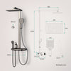 Duschsystem mit Thermostat, Kopfbrause & Handbrause – verstellbar & wassersparend