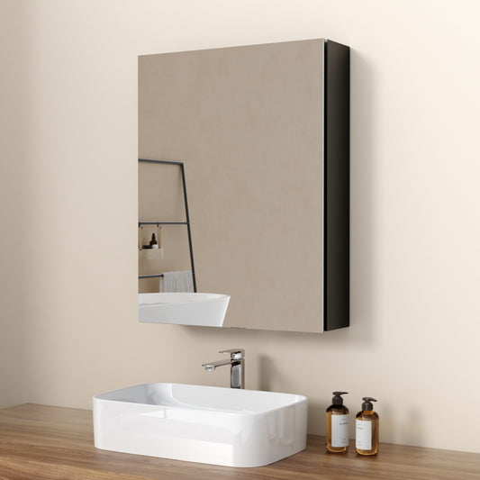 Bad-Spiegelschrank mit Soft-Close & kupferfreiem Spiegel, 50 × 65 cm