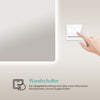 Echteckiger Badspiegel mit integrierter LED-Beleuchtung