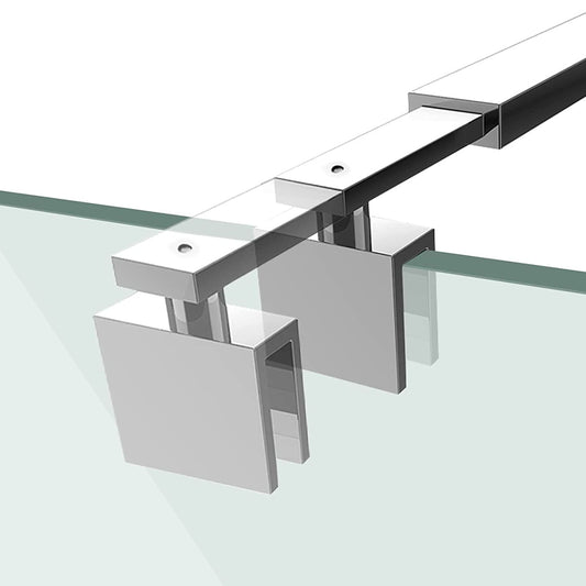 Stabilisator für Duschwand aus Edelstahl, teleskopisch einstellbar (70–120 cm)