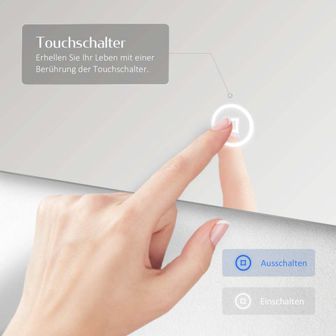 EMKE LM07 LED-Spiegel mit Touchschalter