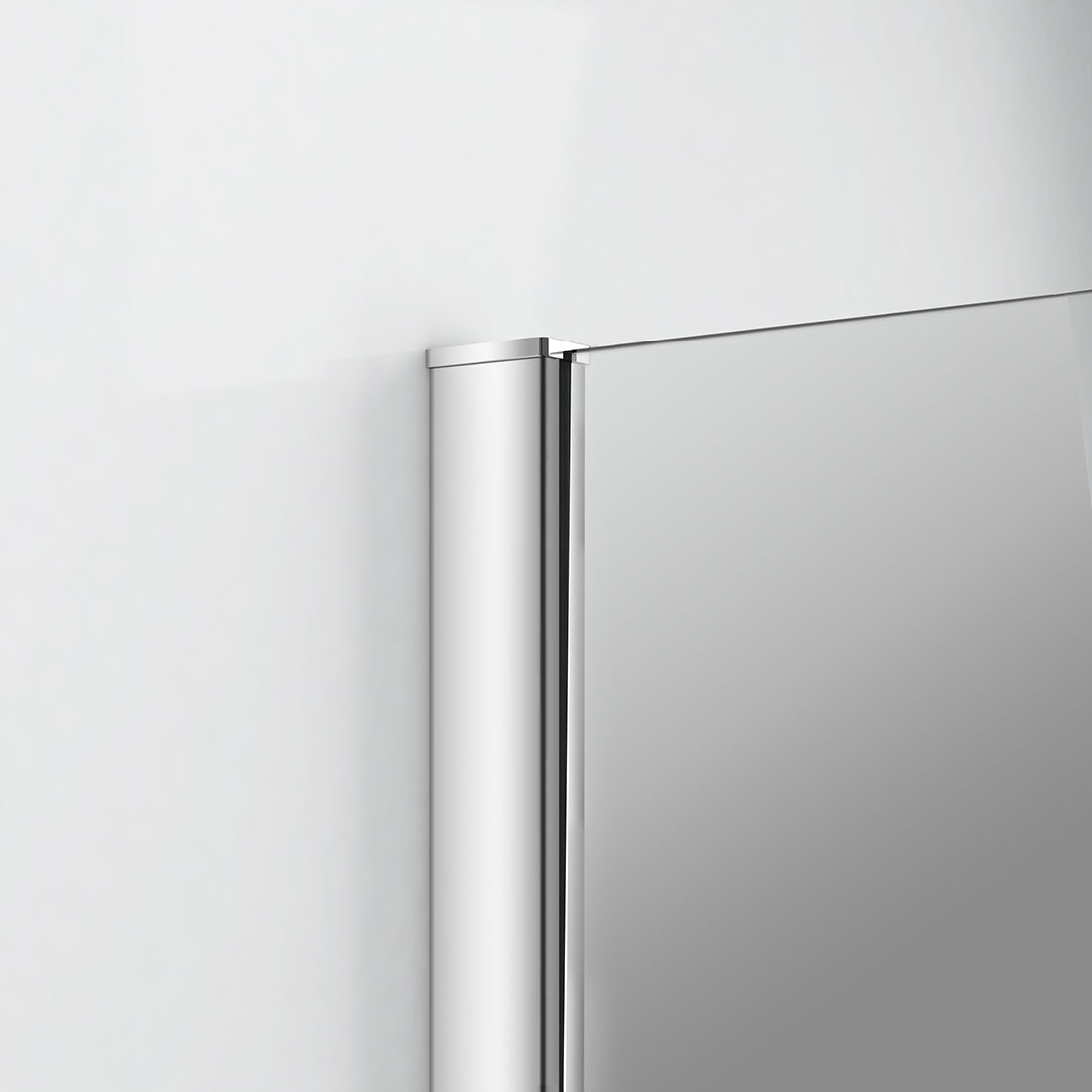 EMKE 6mm ESG-Sicherheitsglas Rahmenlos Eckeinstieg mit Beidseitiger Nano Beschichtung
