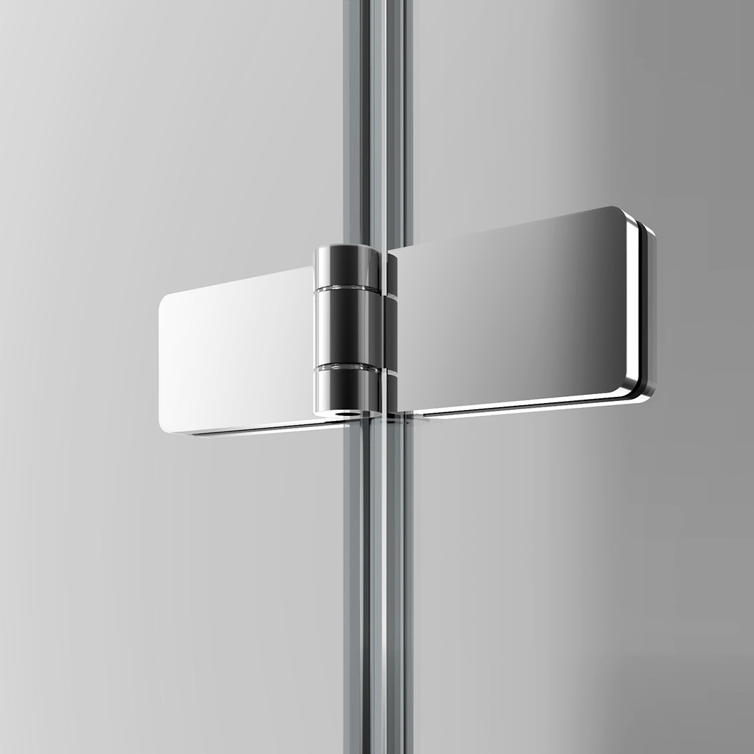 EMKE 6mm ESG-Sicherheitsglas Rahmenlos Eckeinstieg mit Beidseitiger Nano Beschichtung