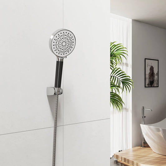 Handbrause mit 6 Strahlarten, Filterfunktion & 1,5 m Edelstahlschlauch