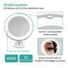 EMKE LED-Kosmetikspiegel (5fach-Vergrößerung, 360° drehbar)