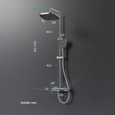 EMKE Duschsystem „F12