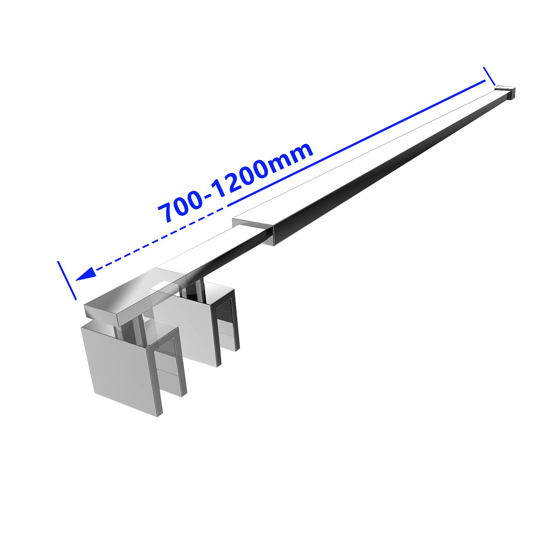 emke haltestange duschwand edelstahl grosse