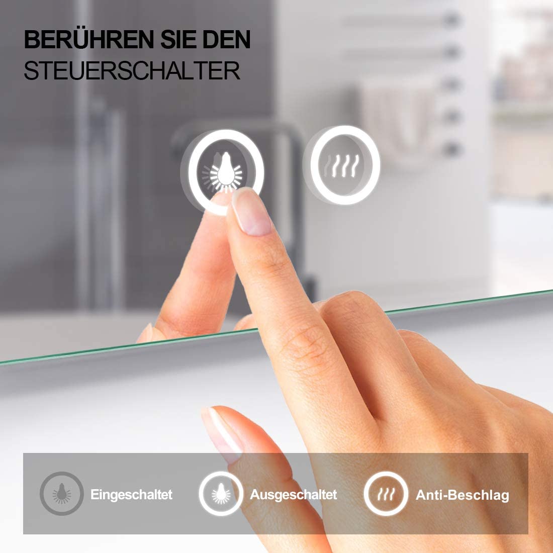 emke lm15 badspiegel touch