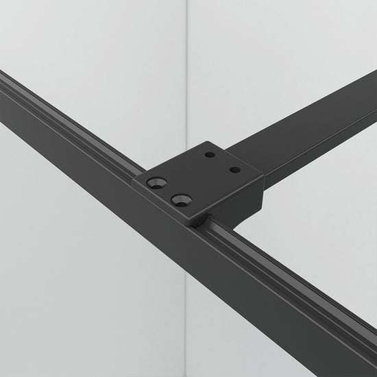 EMKE Walk In Dusche Glas mit 8mm Nano-Beschichtung ESG Klares Sicherheitsglas