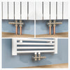 Multiblock-Heizkörperventil mit Thermostat, geeignet für G 1/2" & 15 mm Rohre