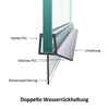 Duschdichtung mit Spritzwasserschutz, passend für 4–6 mm Glas