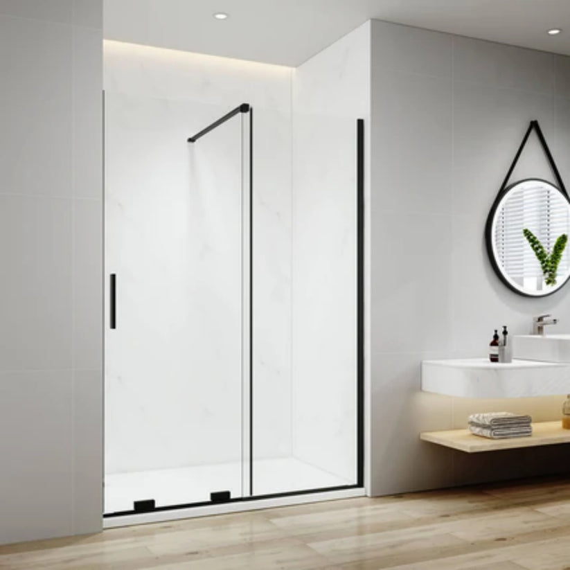Schiebetür Duschkabine Slidenco WS - Schwarz / 120 x 195 cm - Bild 2