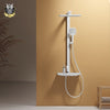 Duschsystem mit Thermostat, Regendusche & einstellbarem Wasserdurchfluss