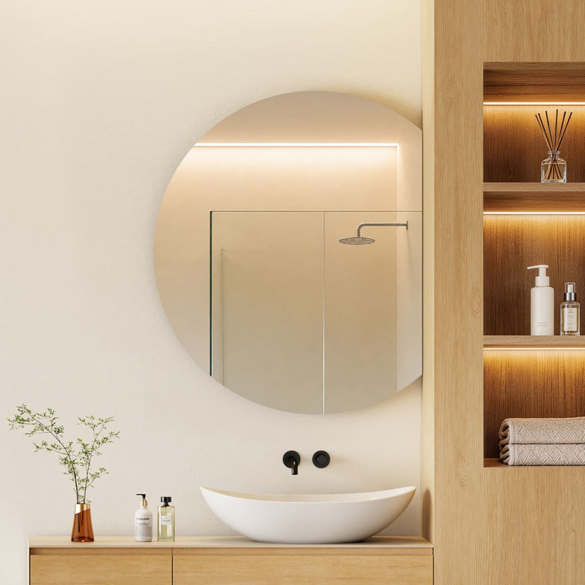 Asymmetrischer Badezimmerspiegel M39 - 73 × 90 × 2.5 cm - Bild 9