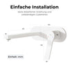 Wandarmatur mit Einhebelmischer und integriertem Luftsprudler