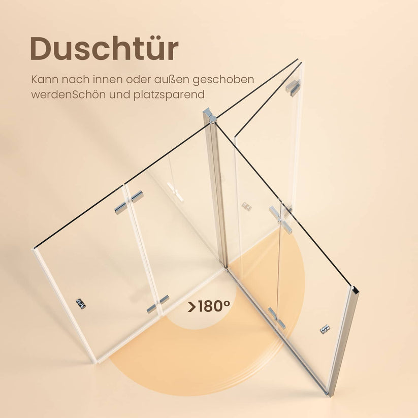Eck-Duschkabine Folenco FBD+FMP, Höhe 185 cm - Bild 2