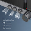 Duschsystem mit Thermostat, Kopf- & Handbrause sowie Glasablage