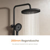 Duschsystem mit Thermostat, Regendusche & 3 Strahlarten