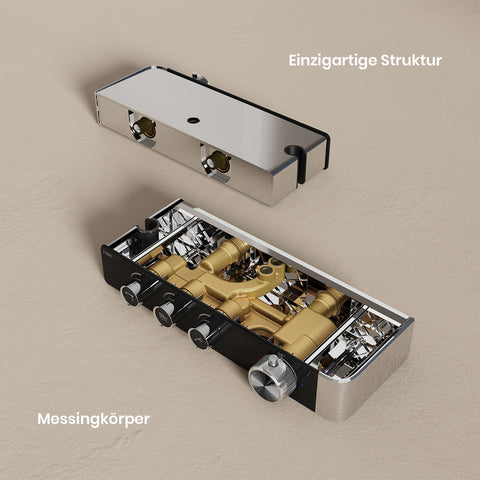 Duschsystem F28 mit Thermostat 3 Strahlarten 35,5 x 40 x 110 cm