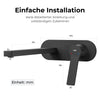 Wandarmatur mit Einhebelmischer und integriertem Luftsprudler