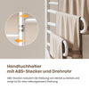 Elektrischer Handtuchheizkörper mit Digitalanzeige, Timer, App-Steuerung und 180° schwenkbar