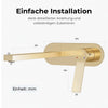 Wandarmatur mit Einhebelmischer und integriertem Luftsprudler