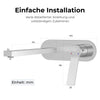 Wandarmatur mit Einhebelmischer und integriertem Luftsprudler