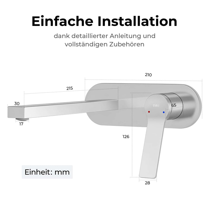 Einhebelmischer Wasserhahn XF22 - Chrom - Bild 12