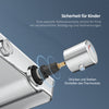 Duschsystem mit Thermostat, Glasablage & umschaltbarer Hand- und Kopfbrause