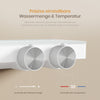 Duschsystem mit Thermostat, Regendusche & einstellbarem Wasserdurchfluss