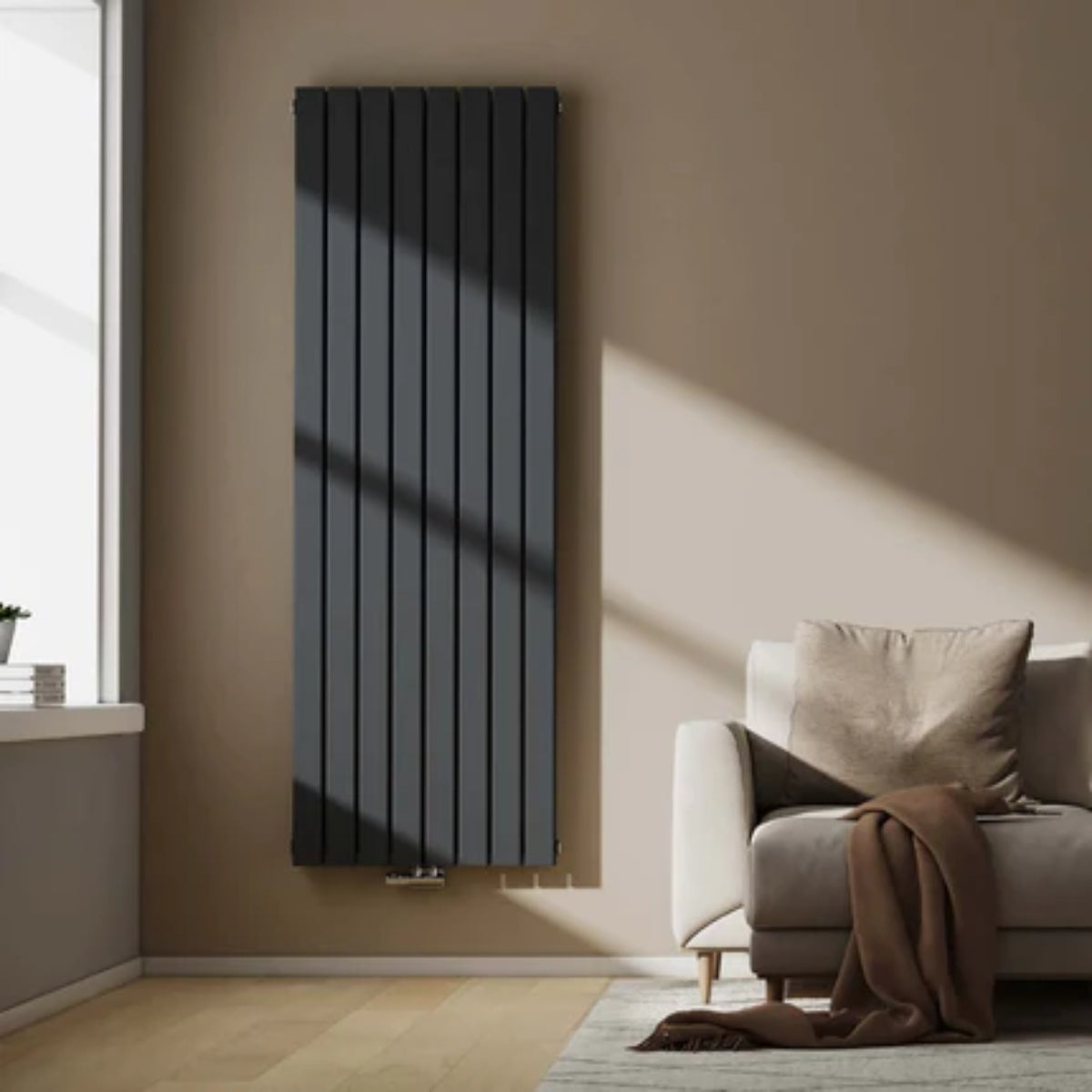 Vertikaler Design-Heizkörper mit effizienter Wärmeleistung
