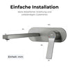 Wandarmatur mit Einhebelmischer und integriertem Luftsprudler
