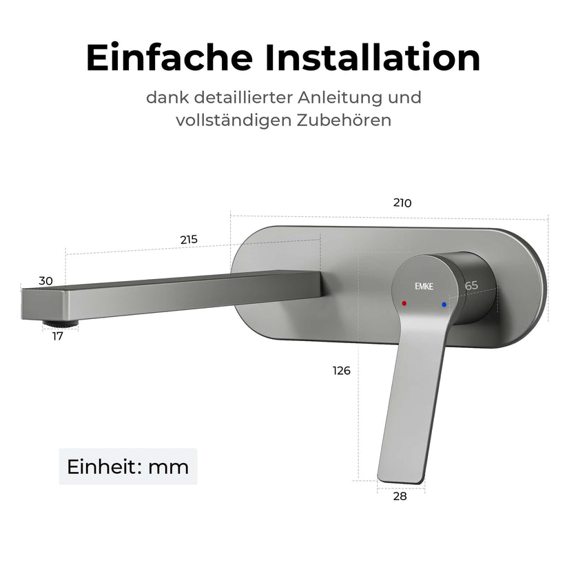 Einhebelmischer Wasserhahn XF22 - Anthrazit - Bild 15