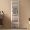 Badheizkörper mit Mittelanschluss zur vertikalen Montage, ideal als Handtuchtrockner