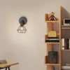 Wandleuchte mit schwenkbarem Leuchtkopf & modernem Hohldesign – 1-flammig, schwarz