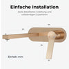 Wandarmatur mit Einhebelmischer und integriertem Luftsprudler