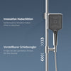 Duschsystem mit Thermostat, Glasablage & umschaltbarer Hand- und Kopfbrause