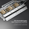 EMKE Duschsystem „F12“ – Thermostat-Duschset mit 260x260 mm Kopfbrause, Handbrause & Einhebelsteuerung, Aufputz, Chrom