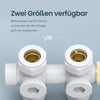 Multiblock-Heizkörperventil mit Thermostat, geeignet für G 1/2" & 15 mm Rohre