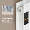 Horizontaler Heizkörper mit doppelter Heizfläche zur Wandmontage