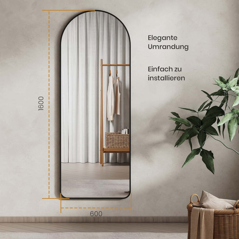 Ganzkörperspiegel FM07 - Schwarz / 160 x 60 cm - Bild 14