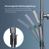 Duschsystem mit Thermostat, Kopf- & Handbrause sowie Glasablage